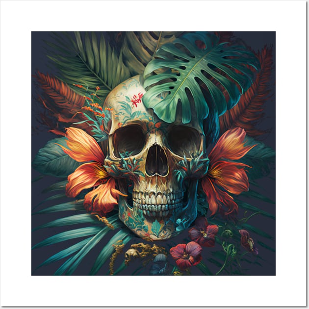 Dead island Tropical Skull Wall Art by stuff101